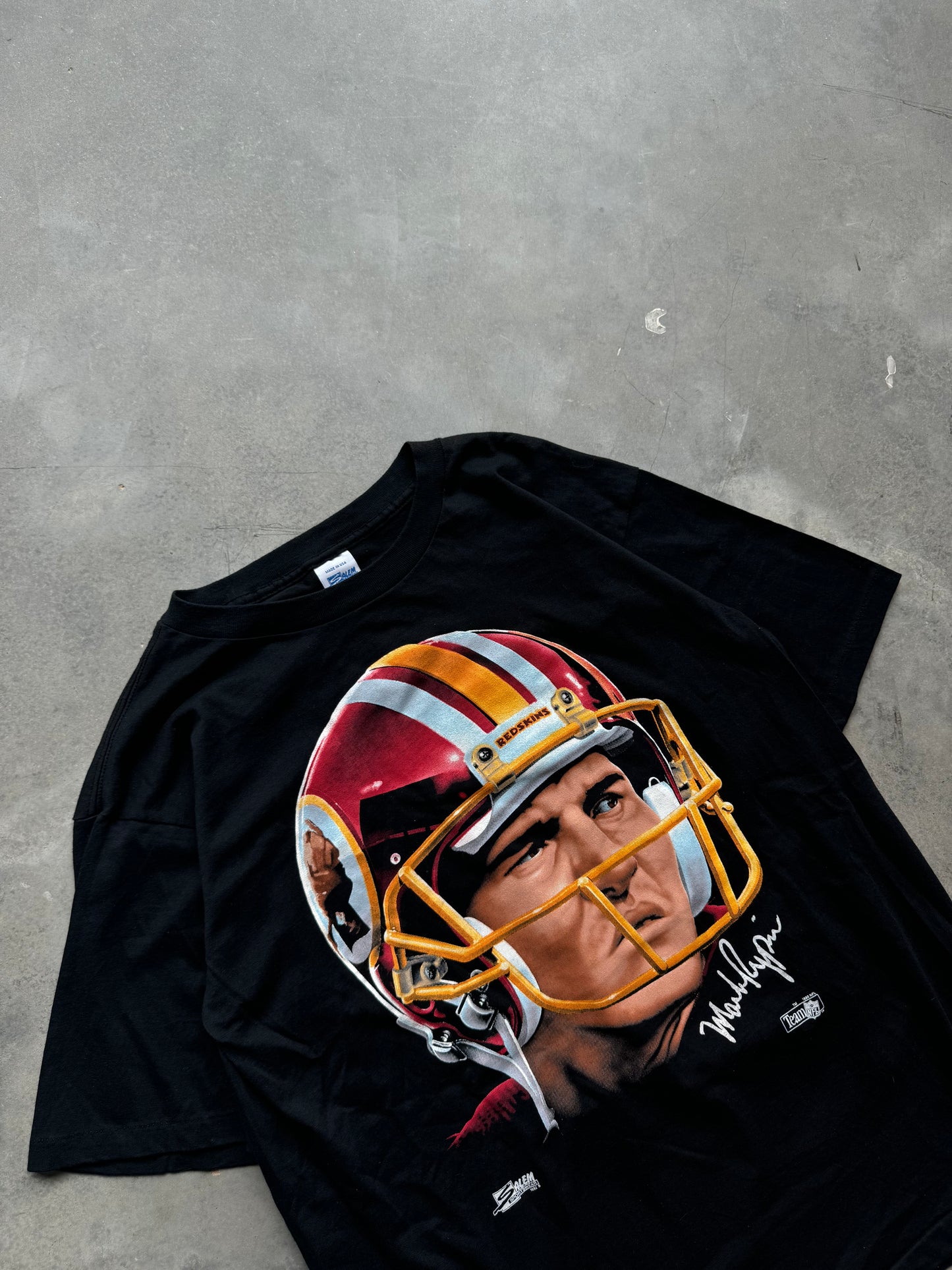 1992 Washington Redskins Mark Rypien Vintage Salem Sportswear Big Face NFL Tee (XL)