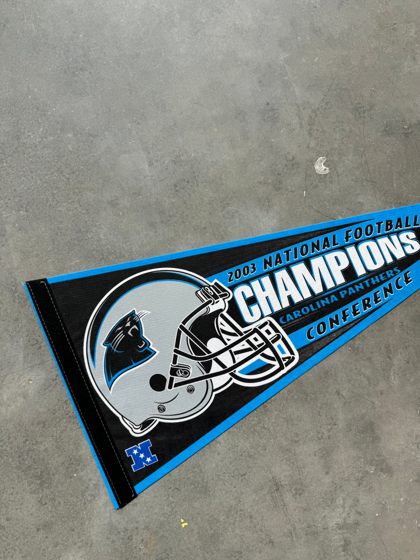 2003 Carolina Panthers Vintage NFC Champions Super Bowl XXXVIII NFL Pennant - Brand New