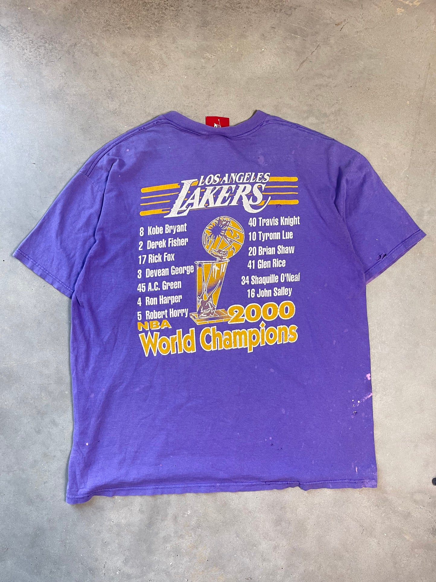 2000 Los Angeles Lakers Vintage NBA Finals Champions Tee (XXL)