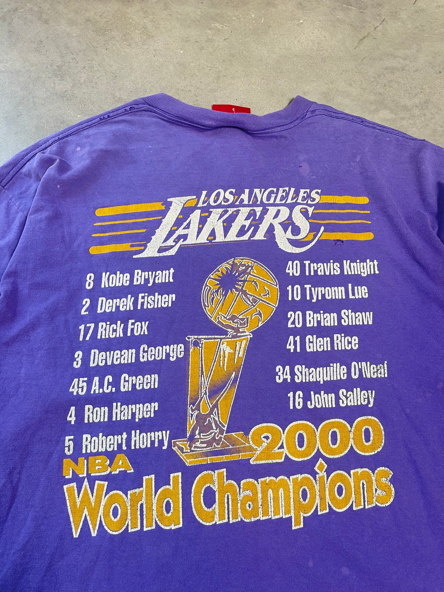 2000 Los Angeles Lakers Vintage NBA Finals Champions Tee (XXL)