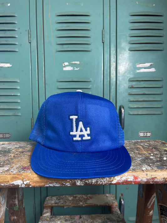 80’s Los Angeles Dodgers Vintage Mesh Trucker Snapback MLB Hat (OSFA)