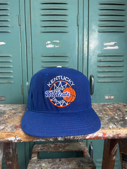 90’s Kentucky Wildcats Vintage College Basketball Snapback Hat - Deadstock (OSFA)