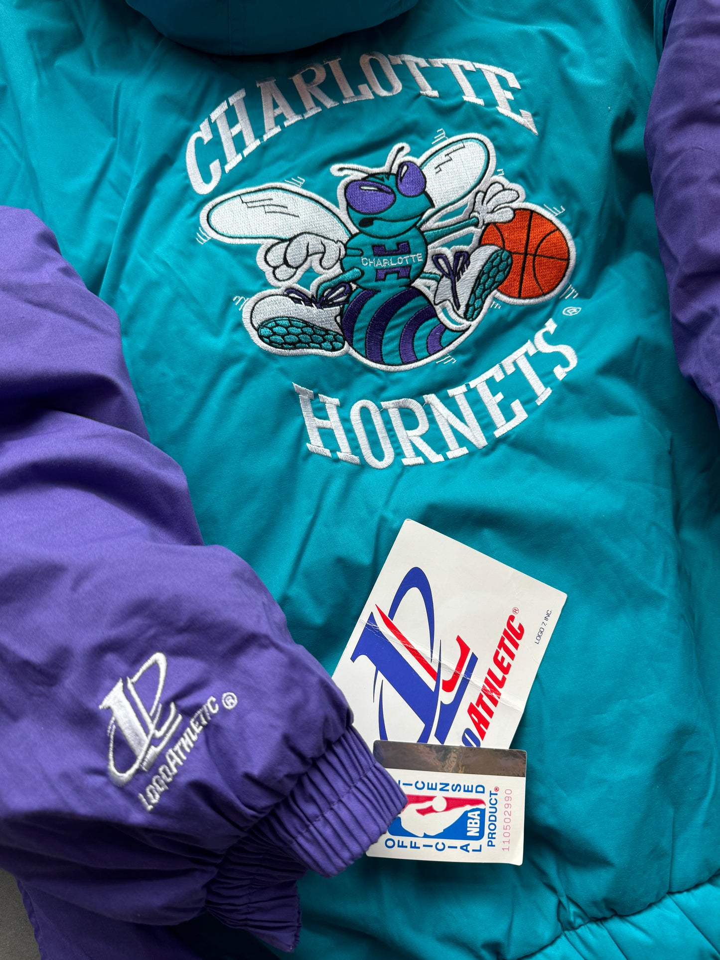 Charlotte hornets logo popular 7 full zip jacket