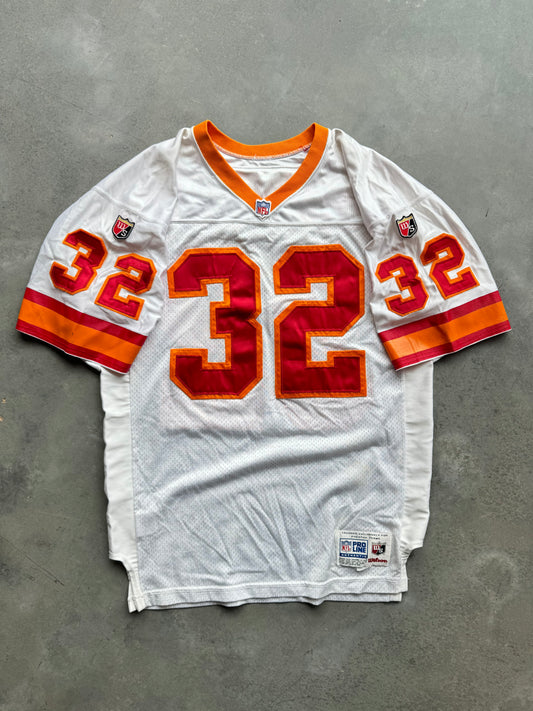 90’s Tampa Bay Buccaneers Errict Rhett Vintage Creamsicle Era Vintage Wilson Heavyweight Stitched NFL Authentic Jersey (48/XL)