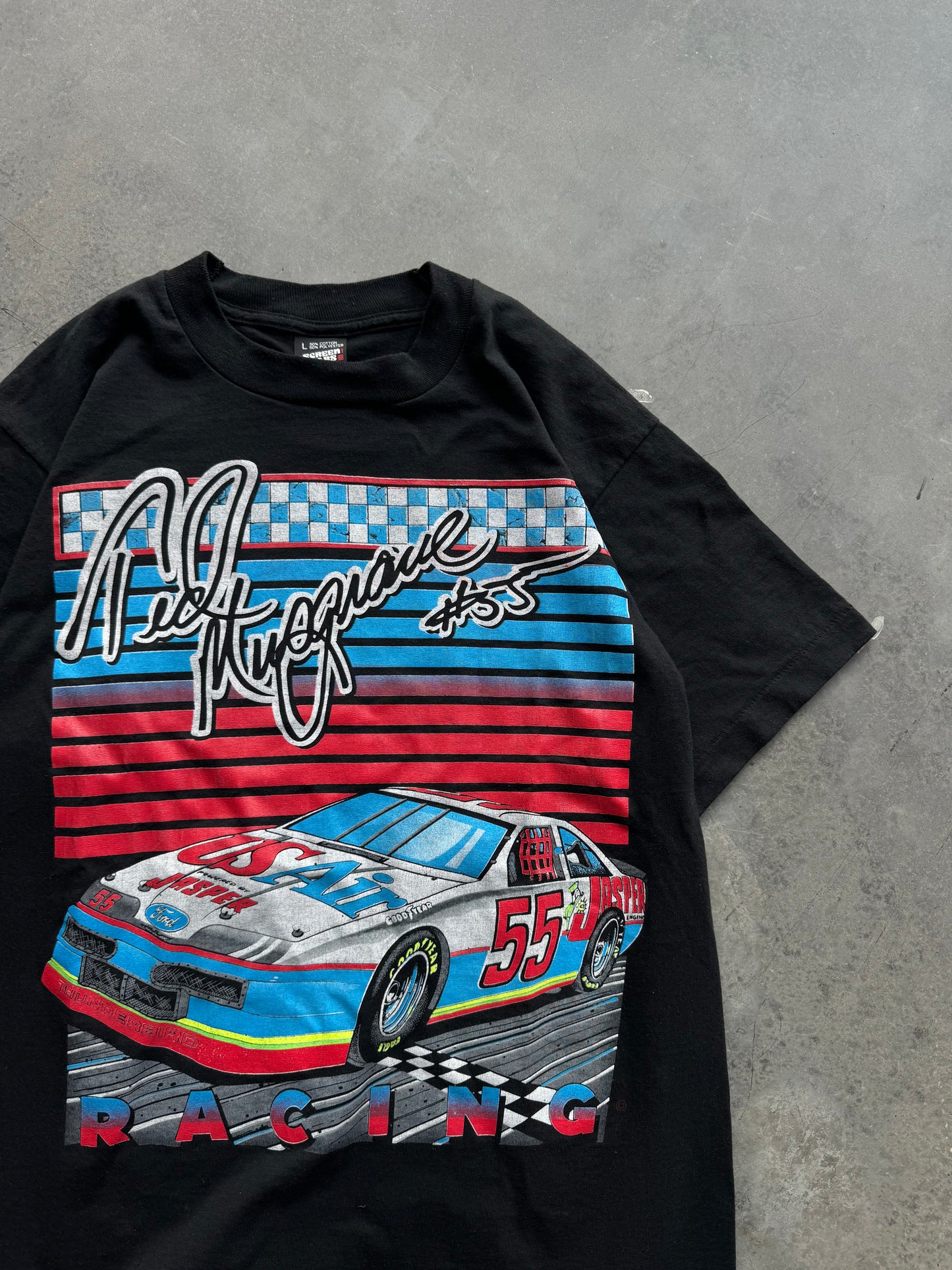 90’s Ted Musgrave Vintage U.S. Air NASCAR Racing Tee (Medium)