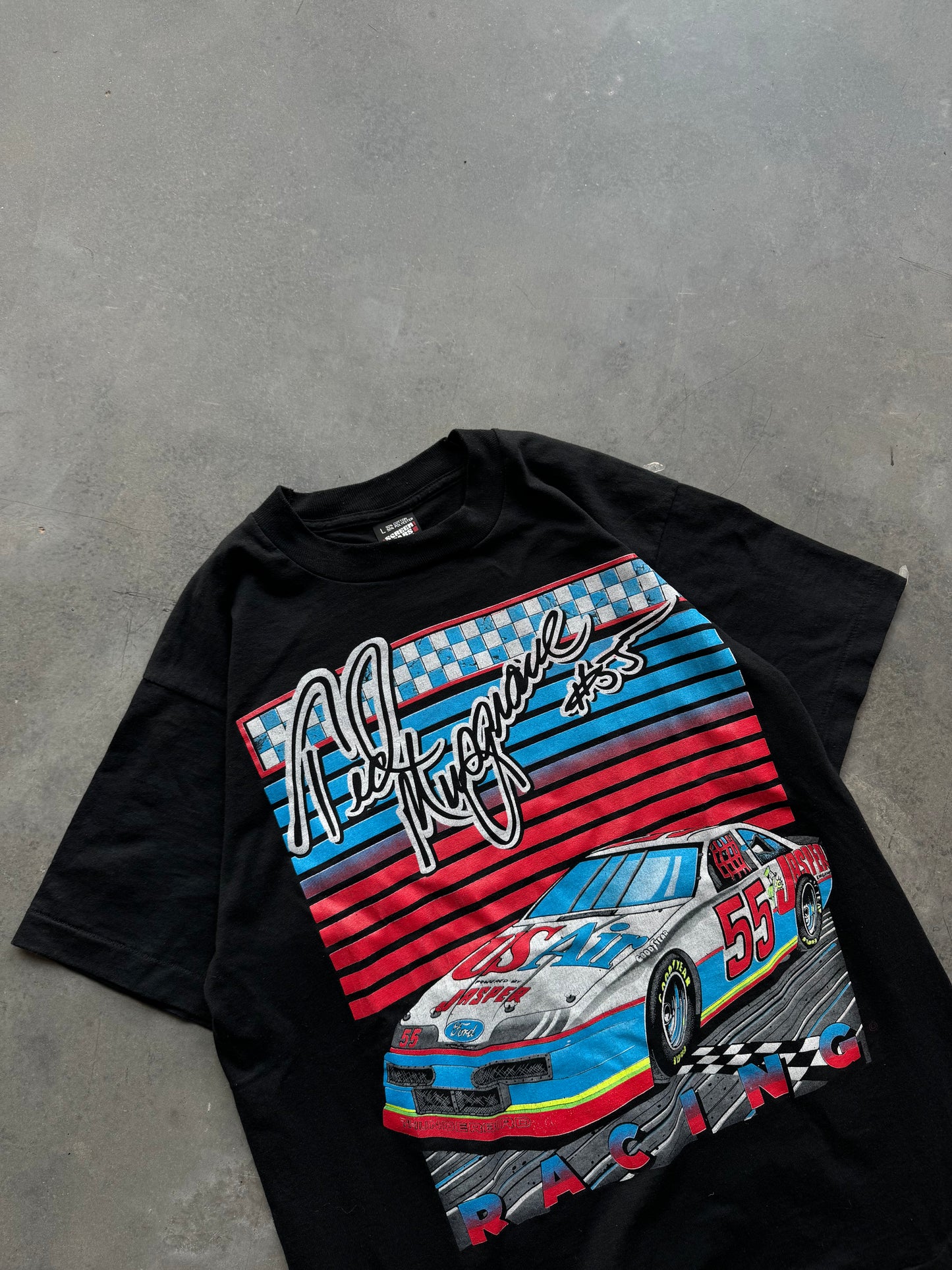 90’s Ted Musgrave Vintage U.S. Air NASCAR Racing Tee (Medium)