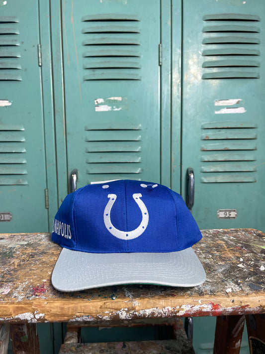 90’s Indianapolis Colts Vintage NFL Snapback Hat - Deadstock (OSFA)