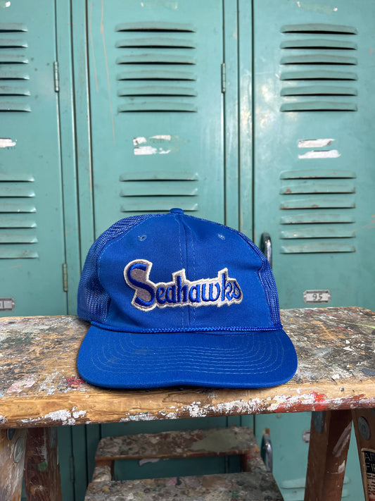 80’s Seattle Seahawks Vintage NFL Trucker Snapback Hat (OSFA)