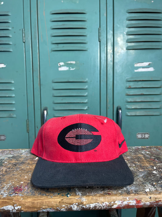 90’s Georgia Bulldogs Football Vintage Nike Team Sports Snapback Hat - Deadstock (OSFA)