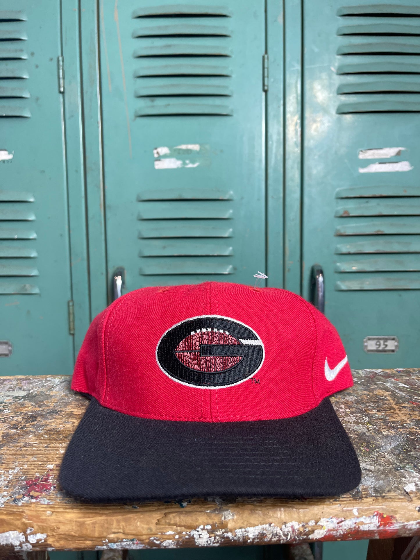 90’s Georgia Bulldogs Football Vintage Nike Team Sports Strapback Hat - Deadstock (OSFA)