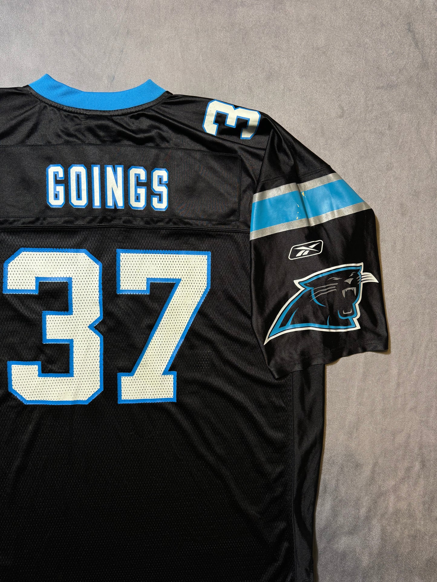 00’s Carolina Panthers Nick Goings Vintage Black Reebok NFL Jersey (XXL)