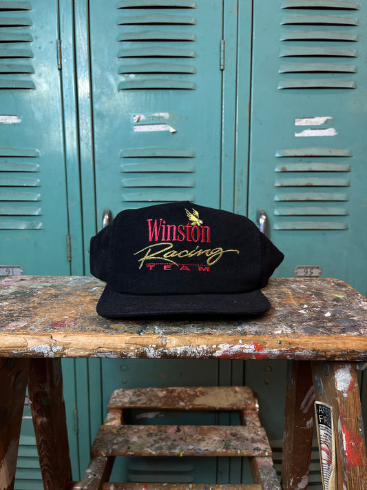 90’s Winston Racing Team Vintage Felt NASCAR Snapback Hat (OSFA)