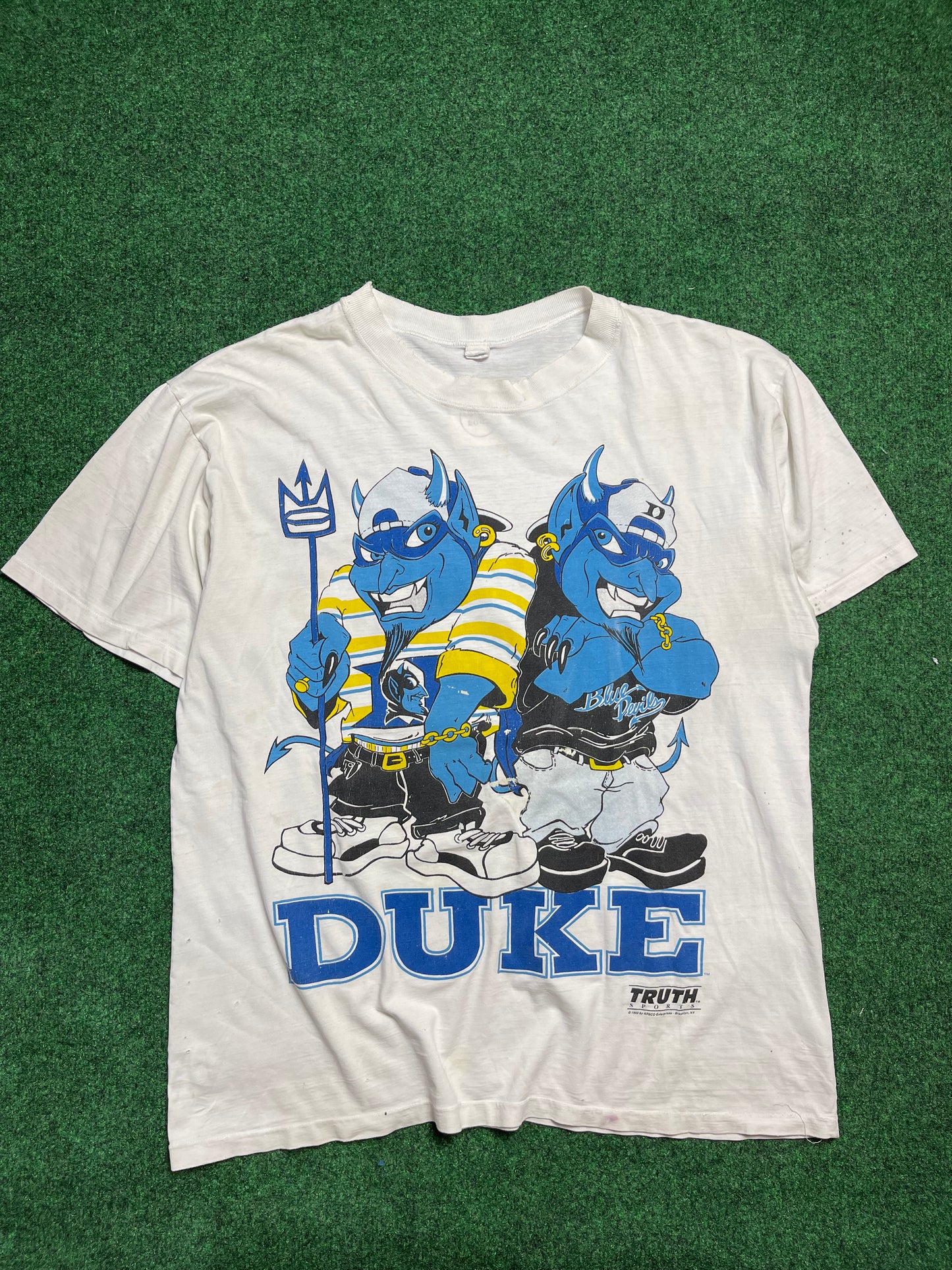 90’s Duke Blue Devils Vintage College Basketball Tee (XL)