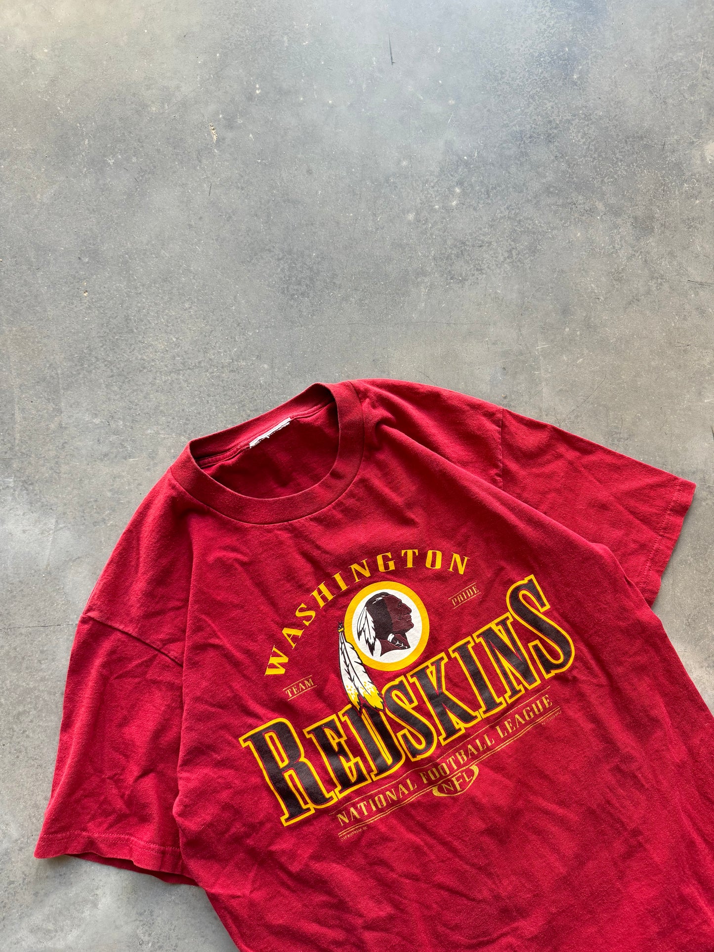 2000 Washington Redskins Vintage Arch Logo NFL Tee (Large)