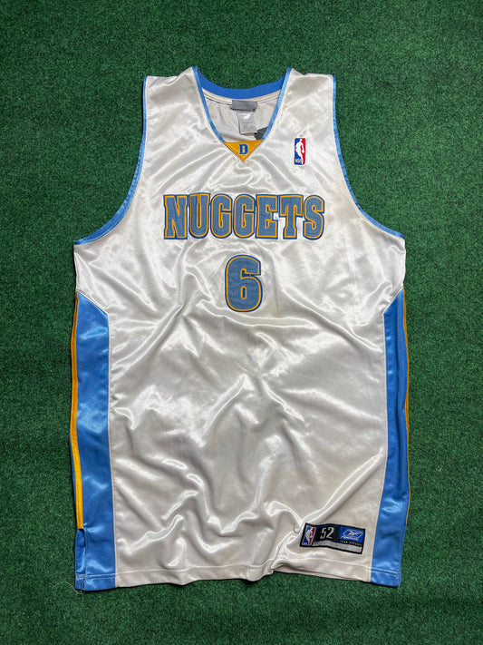 00’s Denver Nuggets Kenyon Martin Vintage NBA Reebok Authentic Jersey (52/XXL)