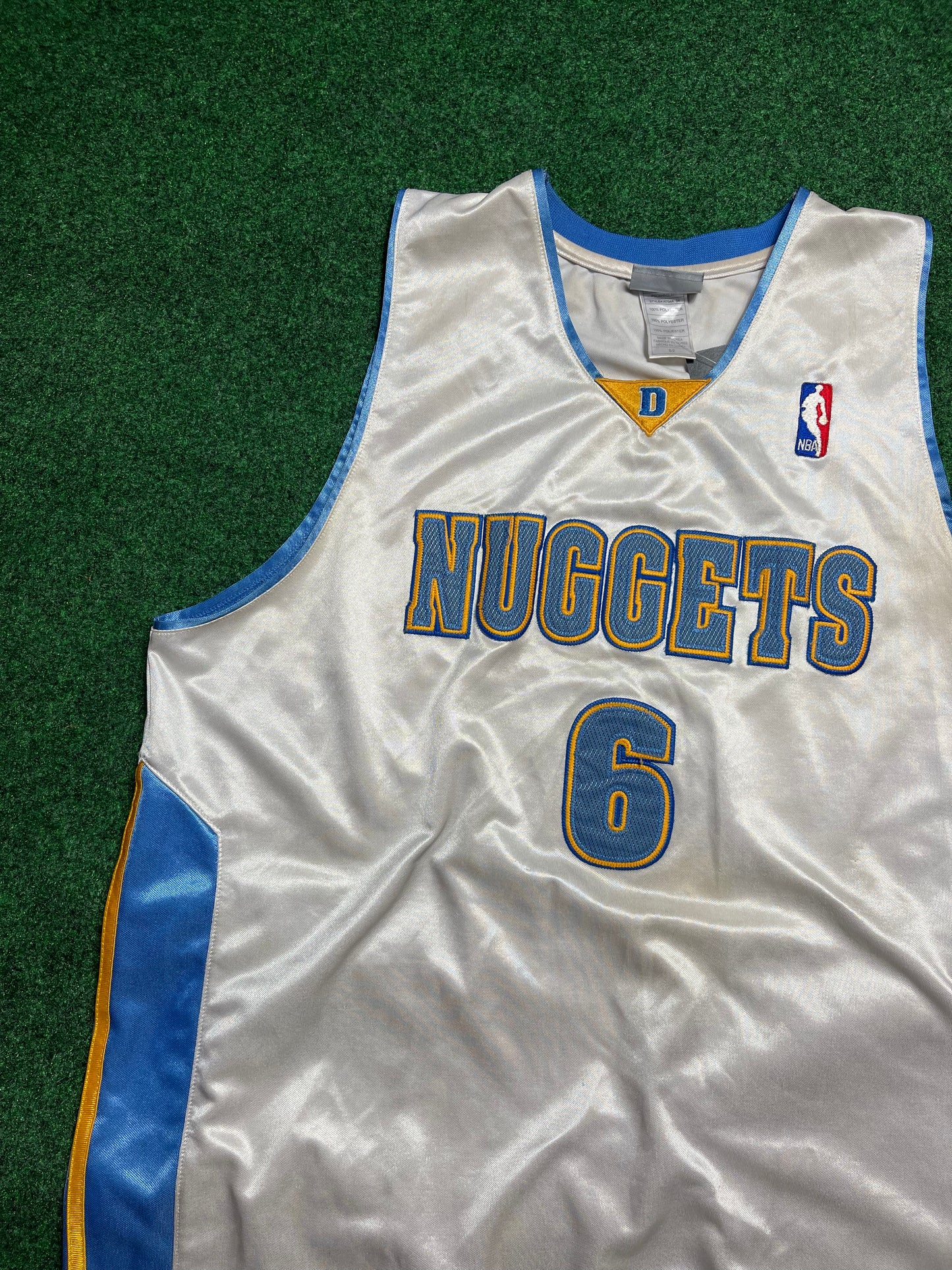 00’s Denver Nuggets Kenyon Martin Vintage NBA Reebok Authentic Jersey (52/XXL)