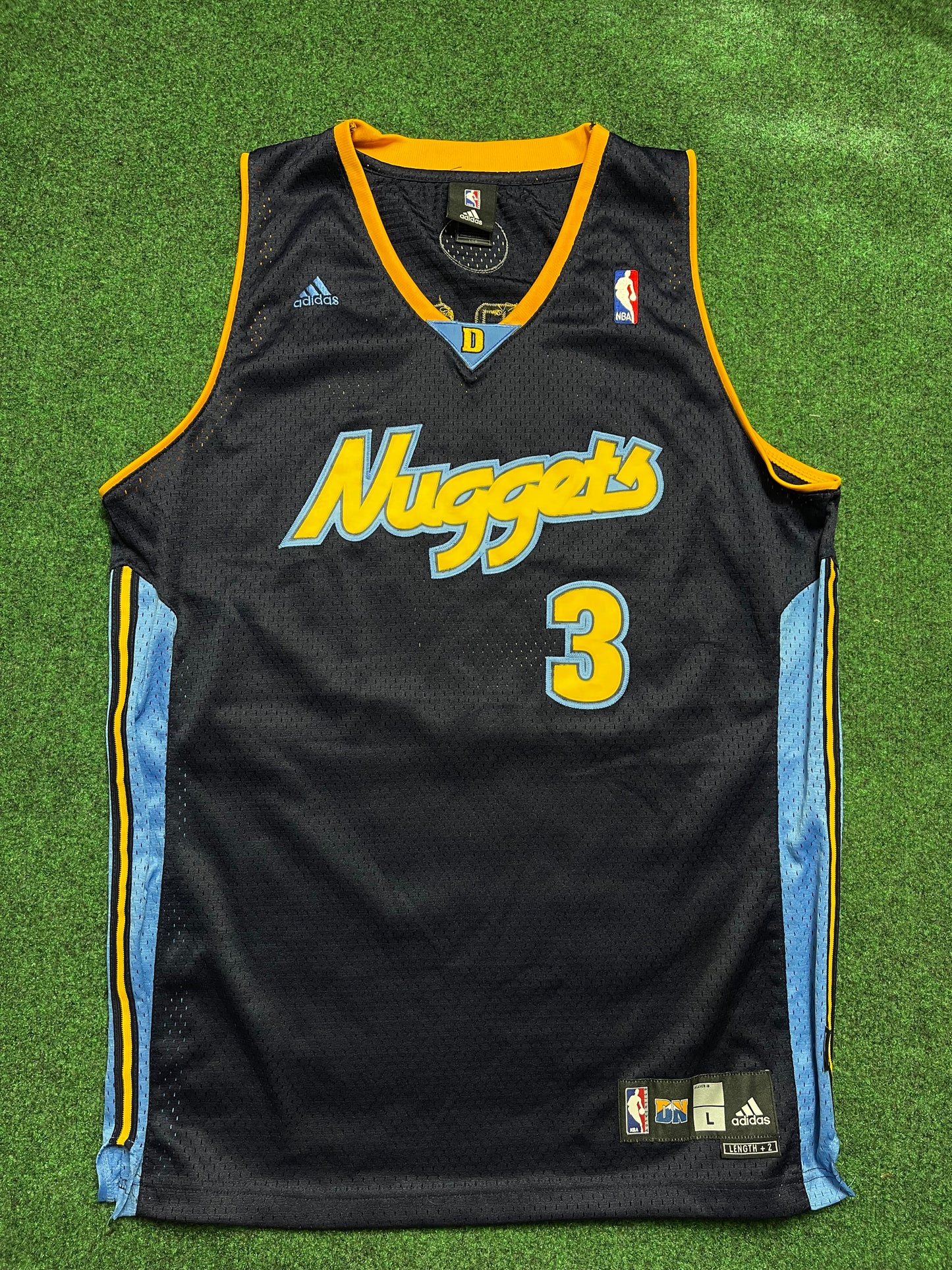 00’s Denver Nuggets Allen Iverson Reebok Swingman Stiched NBA Jersey (Large)