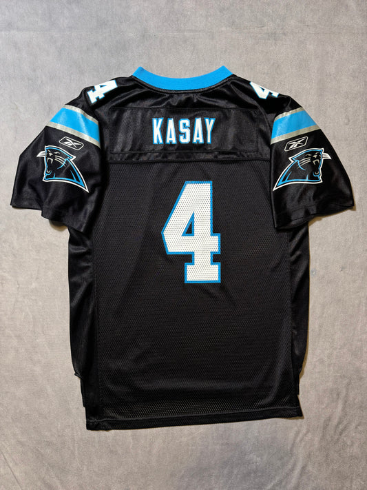00’s Carolina Panthers John Kasay Vintage Black Reebok NFL Jersey (Youth XL)