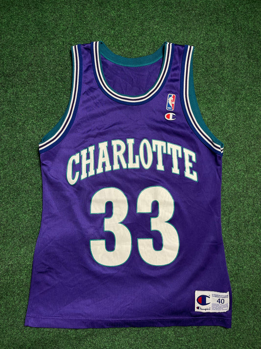 1994/95 Charlotte Hornets Alonzo Mourning Jersey (Large)