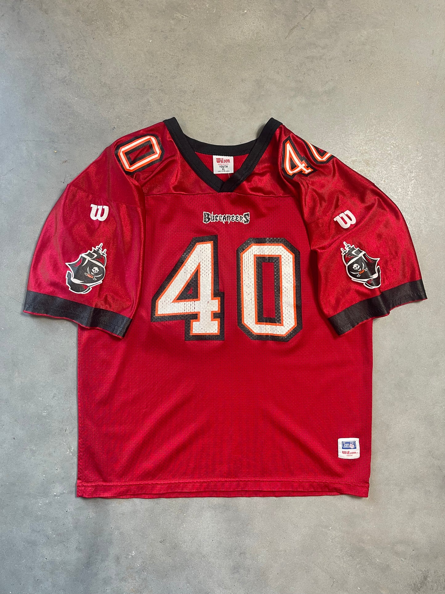 90’s Tampa Bay Buccaneers Mike Alstott Vintage Nike Team Sports NFL Jersey (Youth XL)