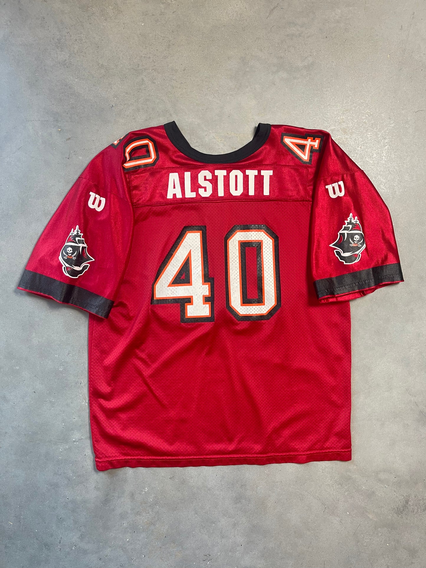 90’s Tampa Bay Buccaneers Mike Alstott Vintage Nike Team Sports NFL Jersey (Youth XL)