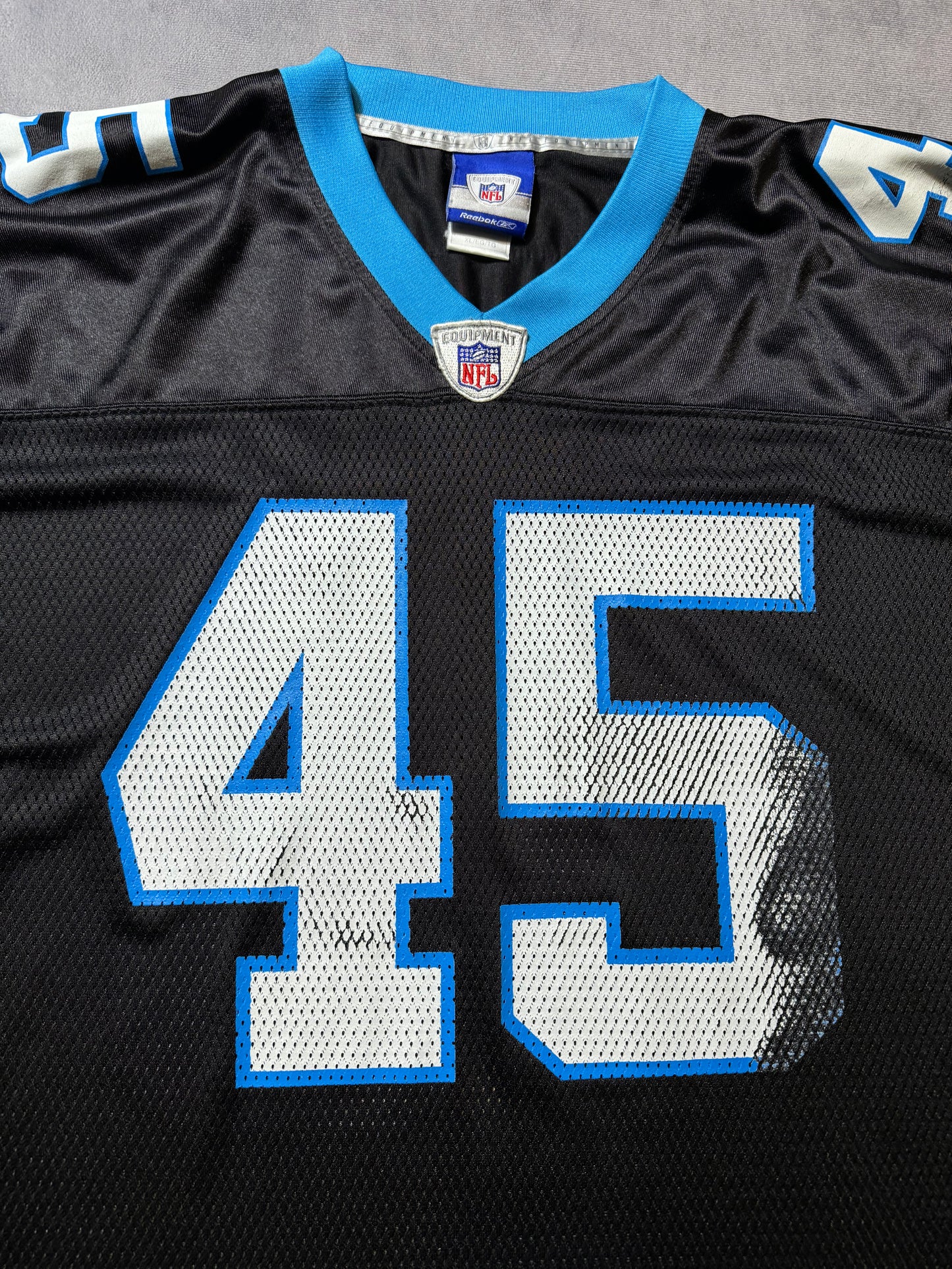00’s Carolina Panthers Brad Hoover Vintage Black Reebok NFL Jersey (XL)