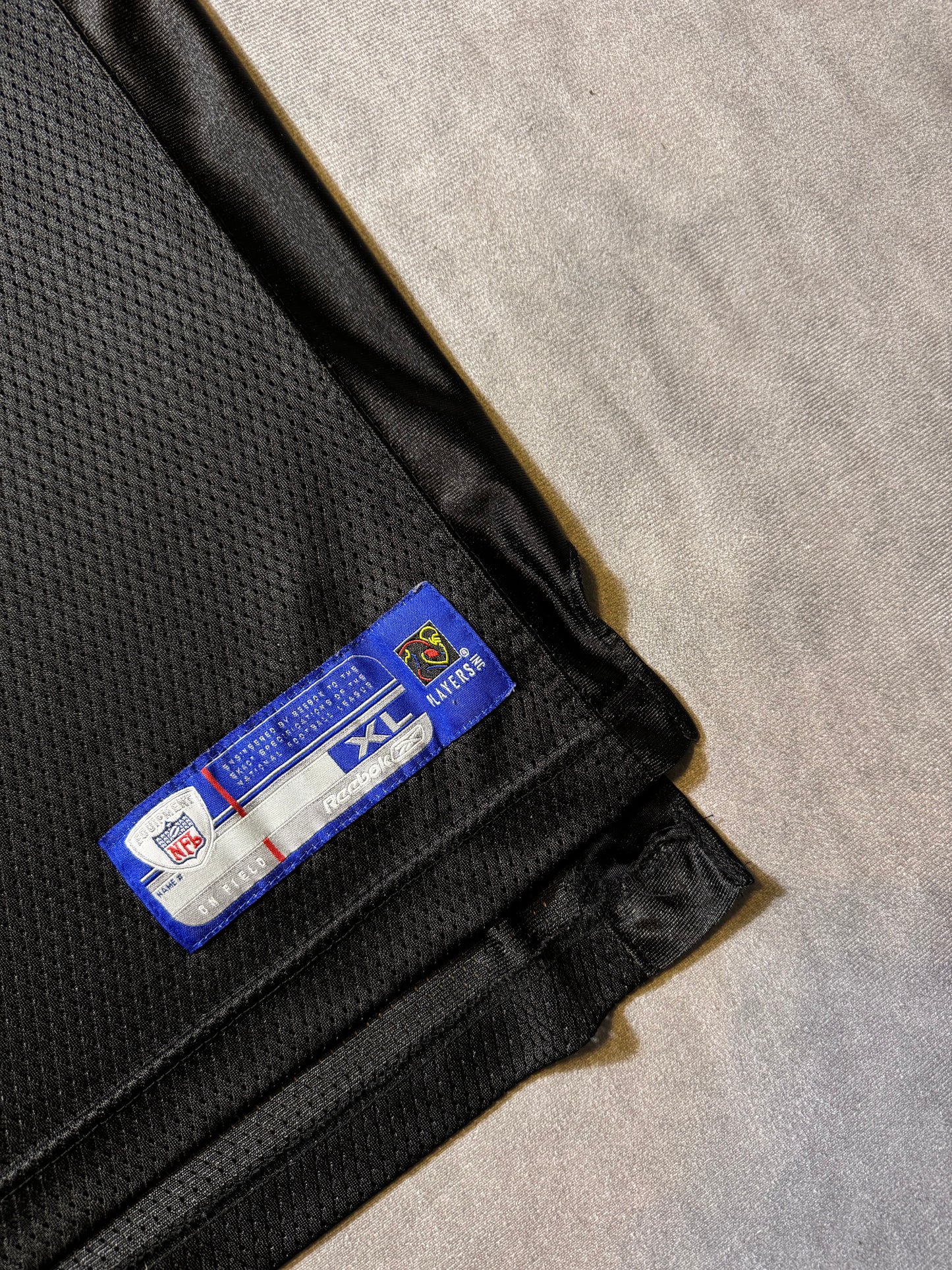 00’s Carolina Panthers Brad Hoover Vintage Black Reebok NFL Jersey (XL)