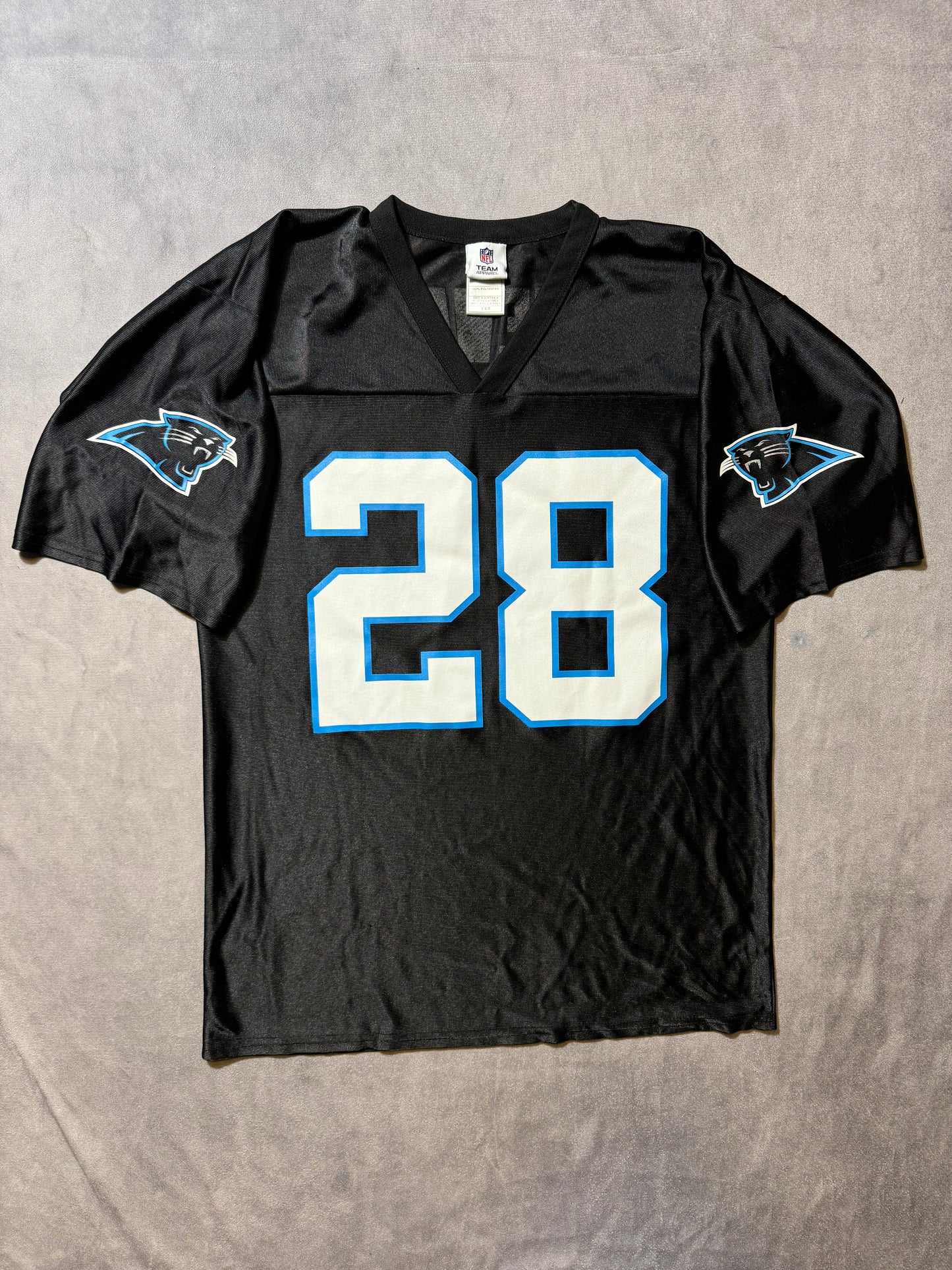 00’s Carolina Panthers Jonathan Stewart Vintage Black NFL Jersey (Medium)