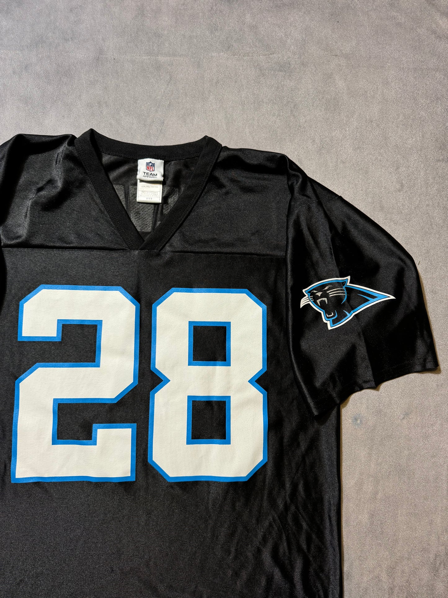 00’s Carolina Panthers Jonathan Stewart Vintage Black NFL Jersey (Medium)