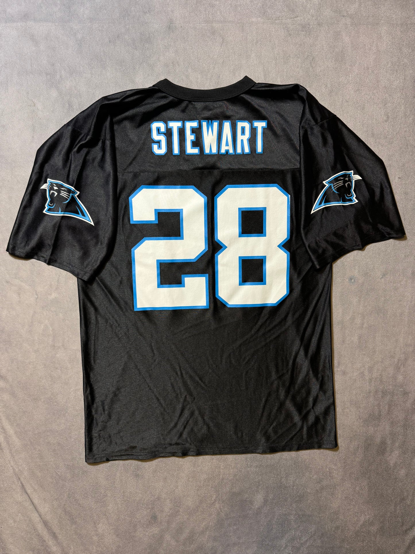 00’s Carolina Panthers Jonathan Stewart Vintage Black NFL Jersey (Medium)
