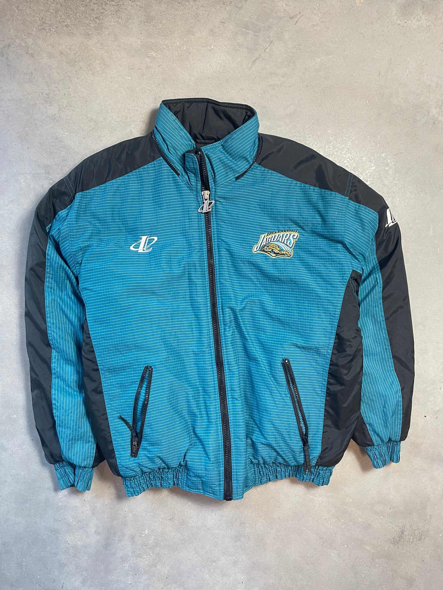 90’s Jacksonville Jaguars Vintage Logo Athletic NFL Puffer Jacket (