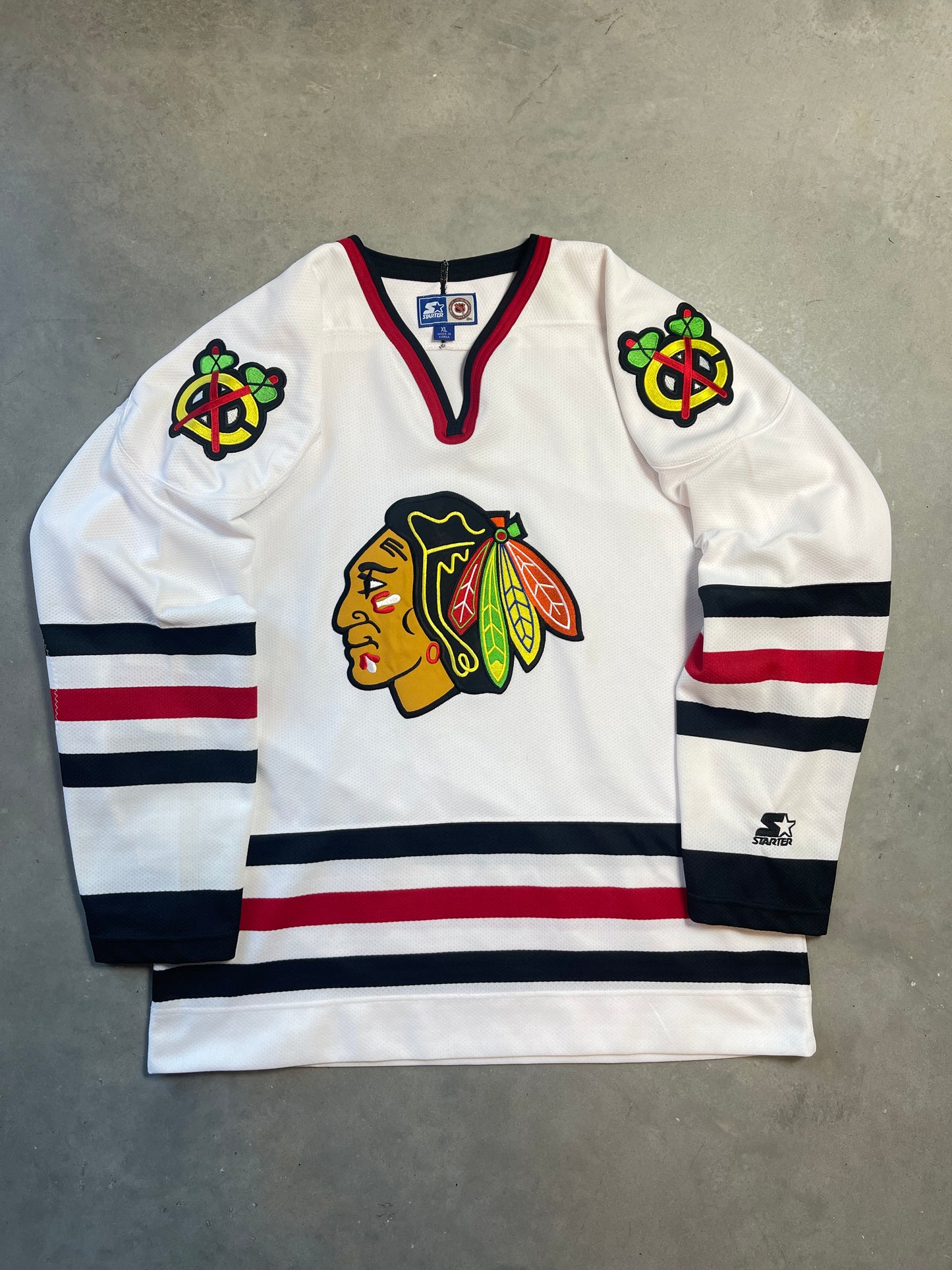 90’s Chicago Blackhawks Vintage Starter NHL Hockey Jersey (XL)