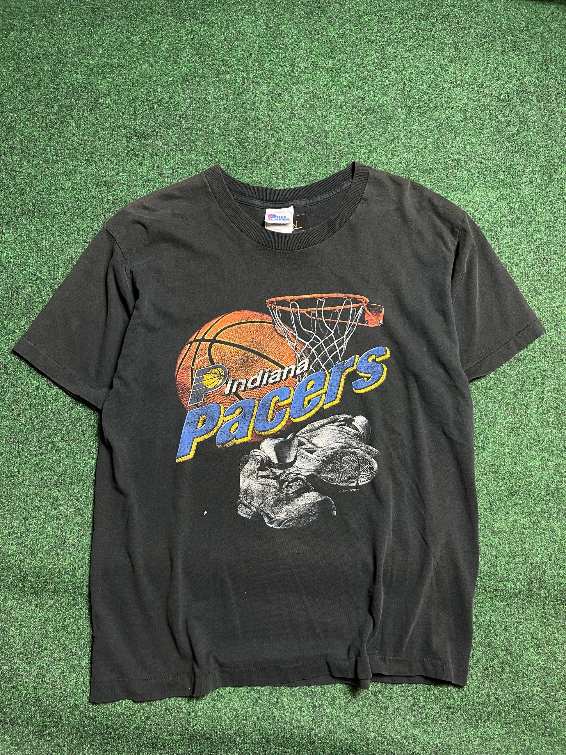 90’s Indiana Pacers Vintage NBA Tee (Large) – Locker Room CLT