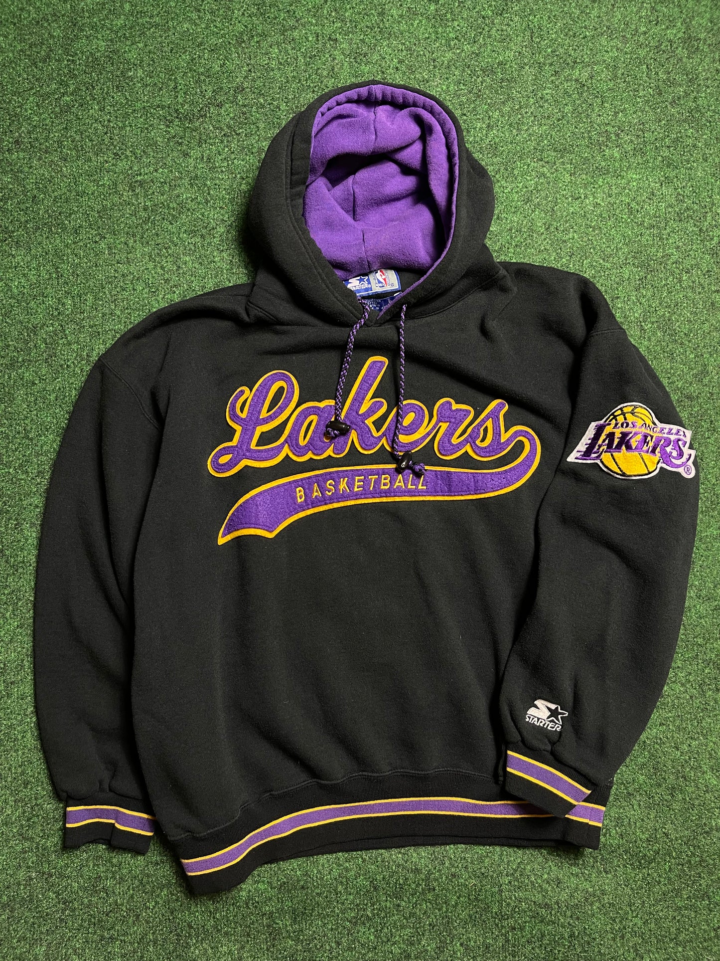 90’s Los Angeles Lakers Starter Script Hoodie (Large)