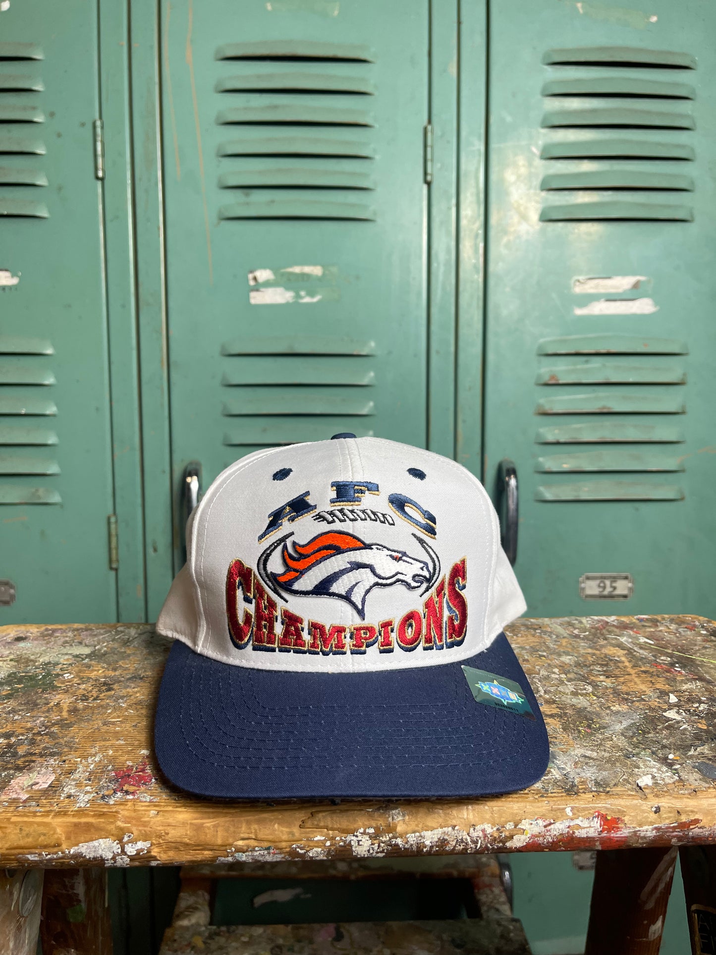 1998 Denver Broncos Vintage AFC Champions NFL Snapback Hat - Deadstock (OSFA)