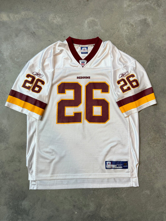 00’s Washington Redskins Clinton Portis Vintage White Reebok NFL Jersey (XL)