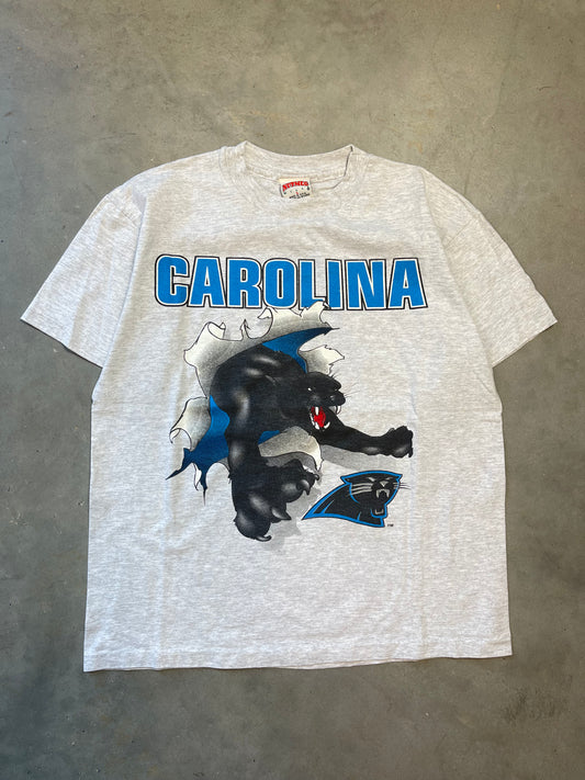 1993 Carolina Panthers Vintage Nutmeg Mills Breakthrough NFL Tee (Medium)