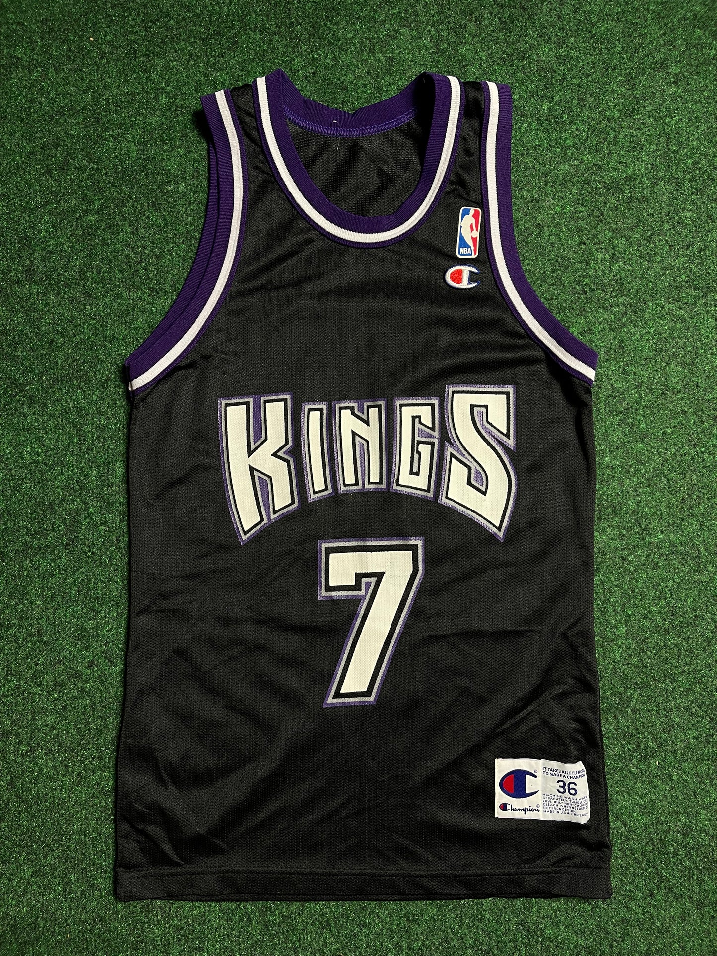 90’s Sacramento Kings Bobby Hurley Vintage NBA Champion Jersey (Small
