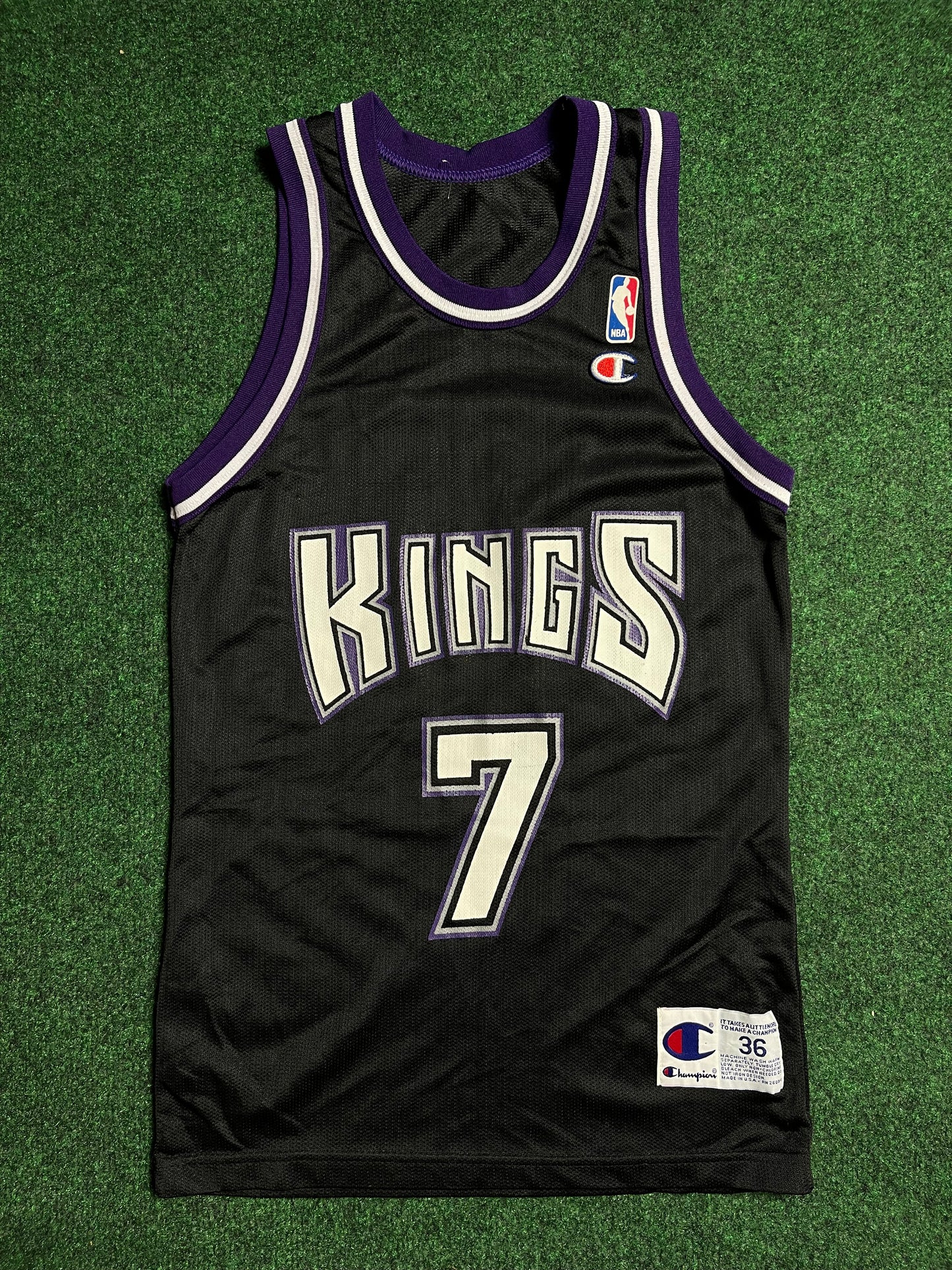 90’s Sacramento Kings Bobby Hurley Vintage NBA Champion Jersey (Small)