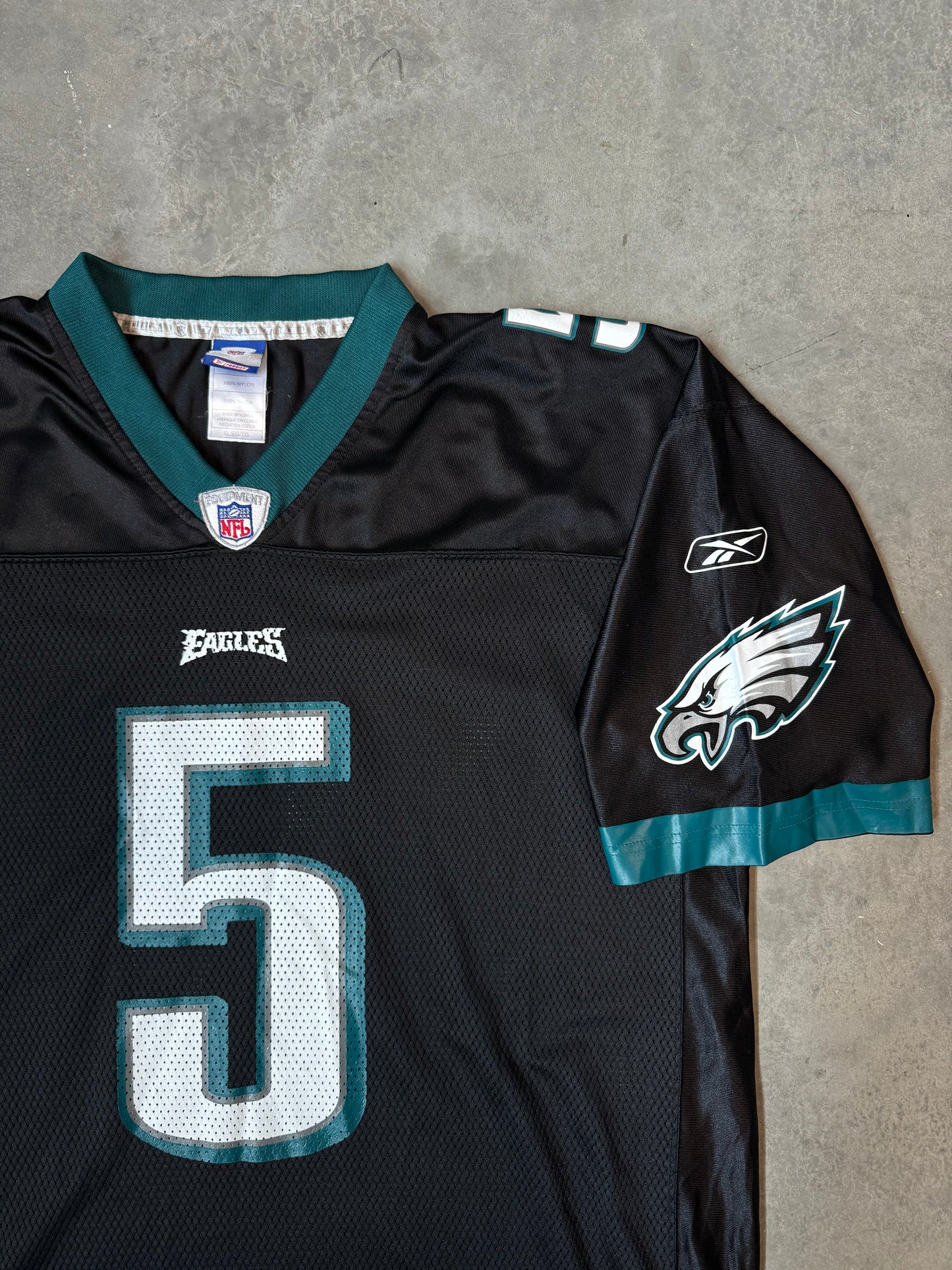 00’s Philadelphia Eagles Donovan McNabb Vintage Black Alternate Reebok NFL Jersey (XL)