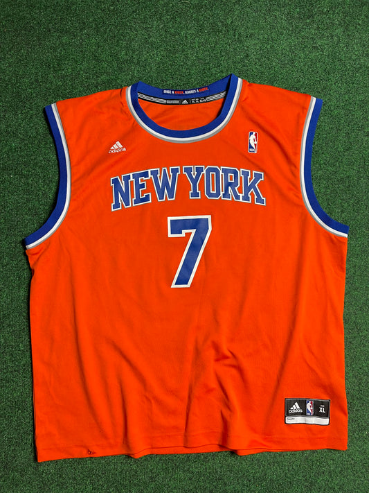 New York Knicks Carmelo Anthony Alternate Orange Adidas NBA Jersey (XL)