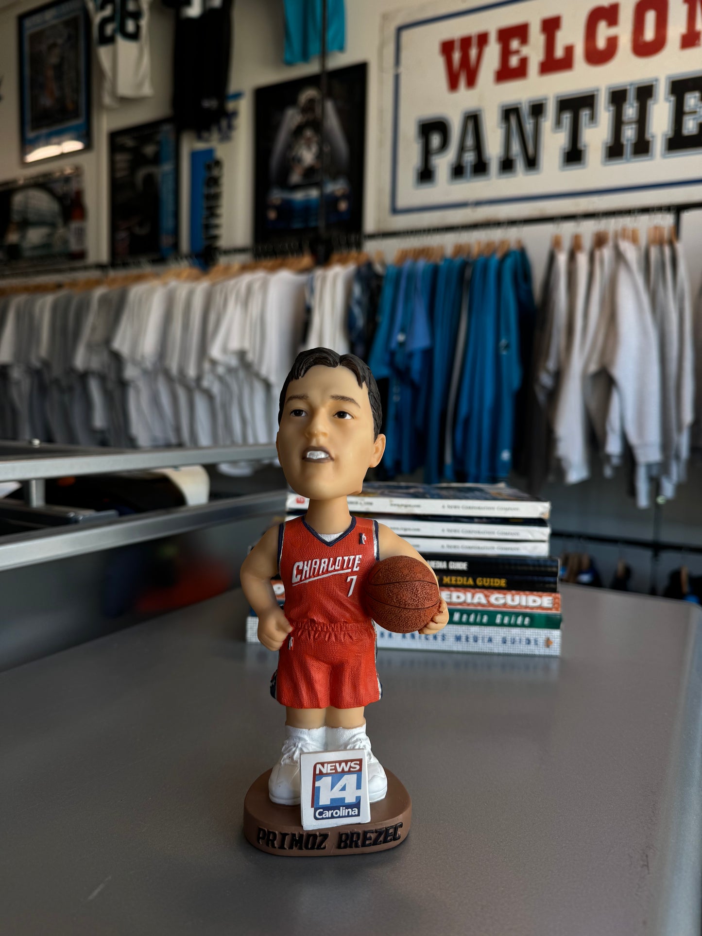 00’s Charlotte Bobcats Primoz Brezec Vintage News 14 NBA Bobblehead