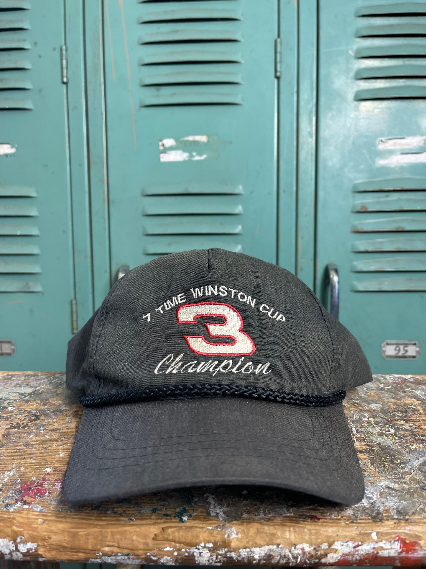 1994 Dale Earnhardt Vintage 7 Time Winston Cup Champion Sun Faded NASCAR Snapback Hat (OSFA)