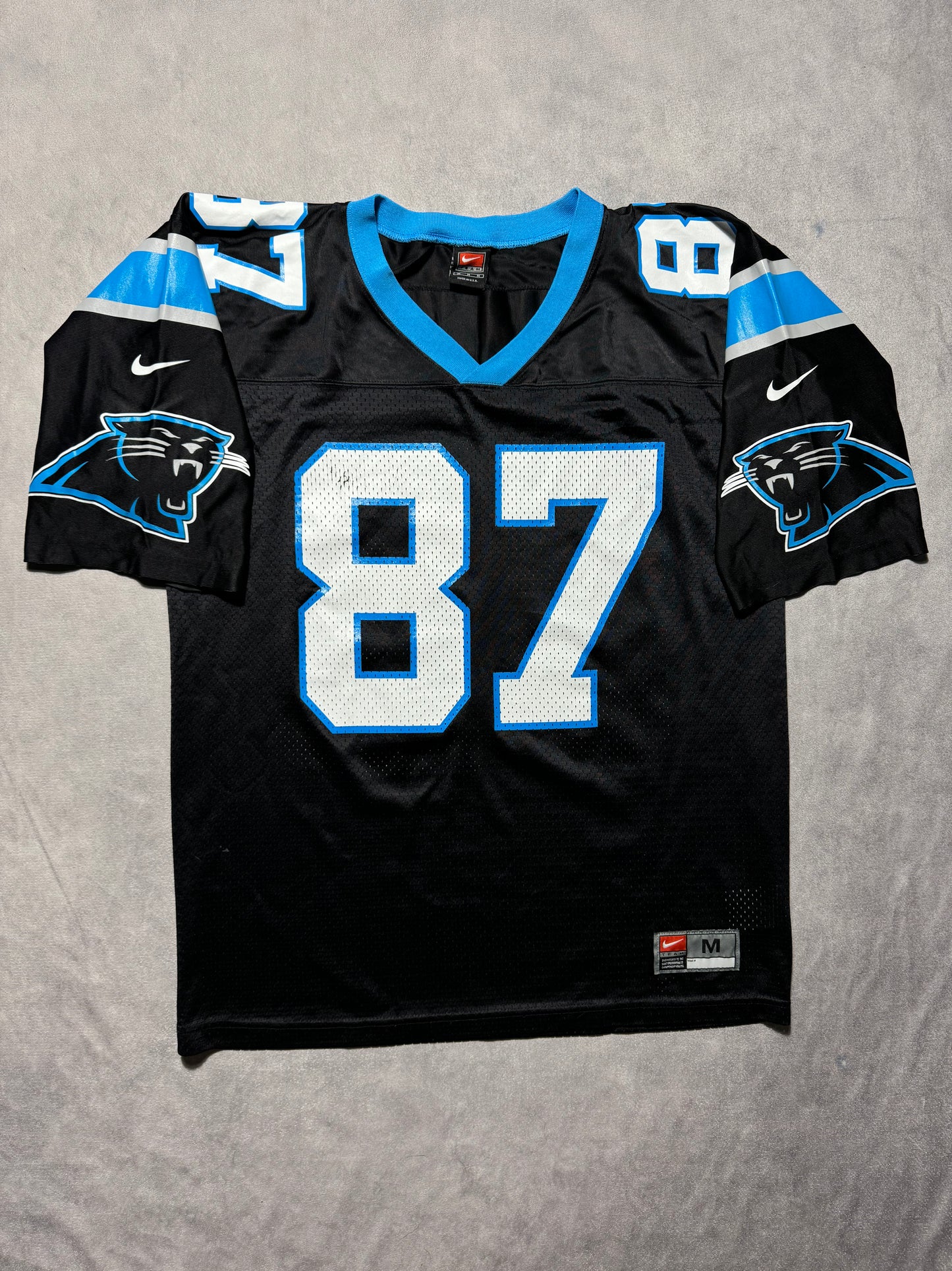 90’s Carolina Panthers Muhsin Muhammad Vintage Black Nike NFL Jersey (Medium)