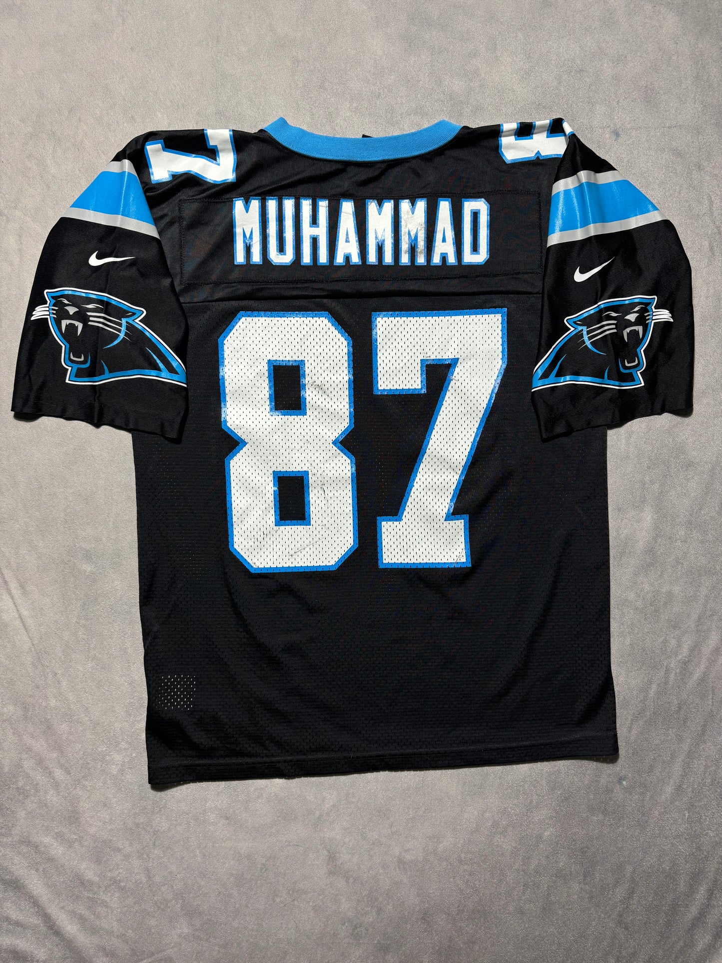 90’s Carolina Panthers Muhsin Muhammad Vintage Black Nike NFL Jersey (Medium)