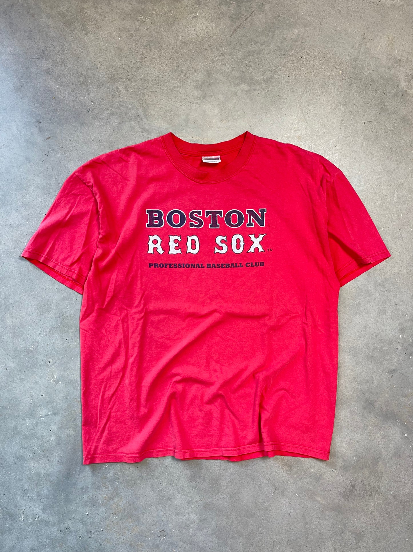 00’s Boston Red Sox Vintage MLB Word Mark Tee (XL)