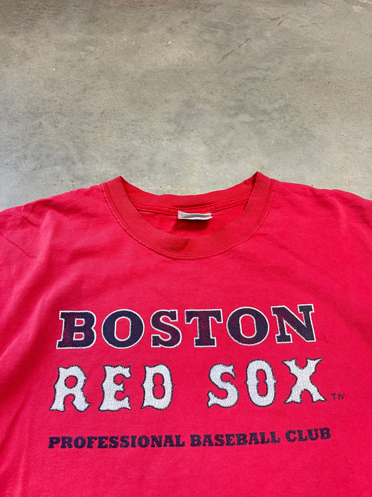 00’s Boston Red Sox Vintage MLB Word Mark Tee (XL)