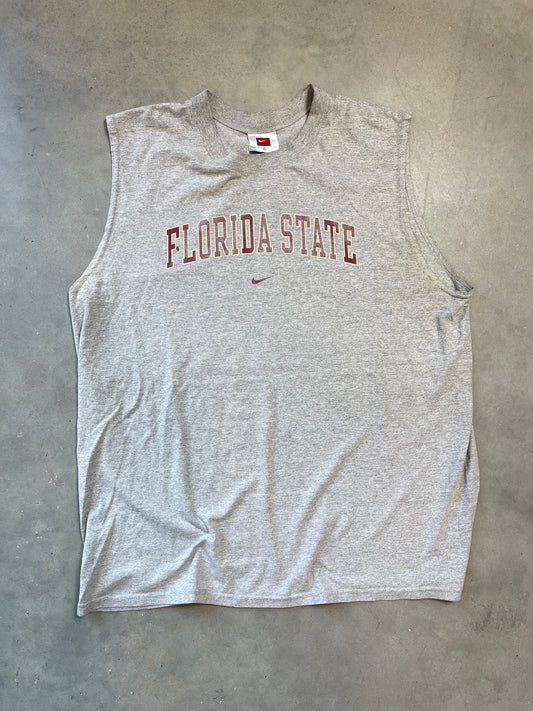 00’s Florida State Seminoles Vintage Nike Mini Swoosh Cut Off Tee (XL)