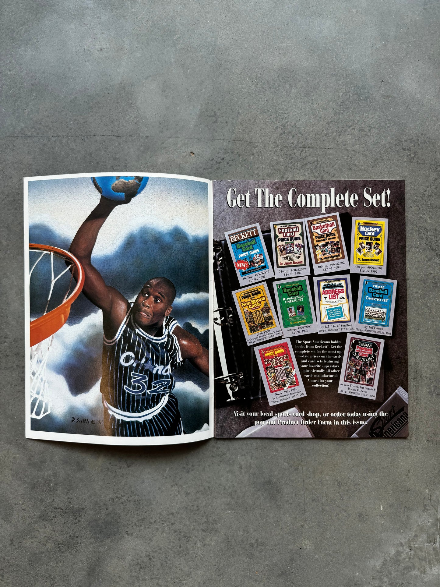 1993 Beckett Basketball Patrick Ewing New York Knicks Cover Vintage NBA Sports Cards Coffee Table Book Magazine