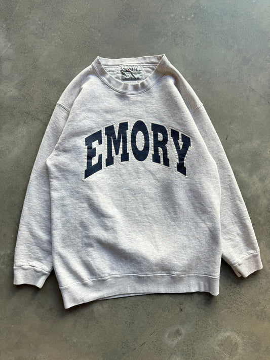 90’s Emory University Vintage Block Letter Spellout Crewneck (Large)